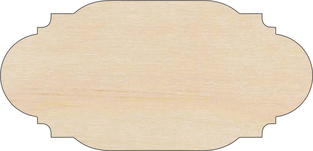 Plaque  - Laser Cut Out Unfinished Wood Craft Shape BSC53