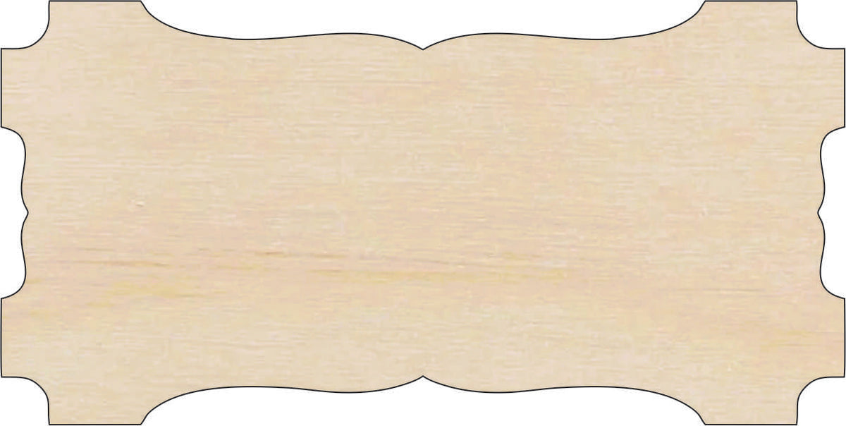 Plaque - Laser Cut Out Unfinished Wood Craft Shape BSC55 Plaque - Laser Cut Out Unfinished Wood Craft Shape BSC55