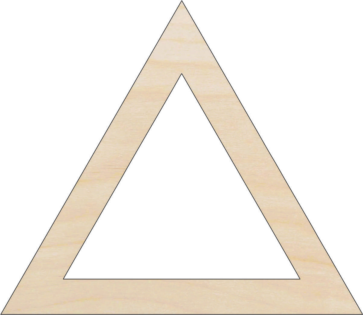 Triangle - Laser Cut Out Unfinished Wood Craft Shape BSC56 Triangle - Laser Cut Out Unfinished Wood Craft Shape BSC56