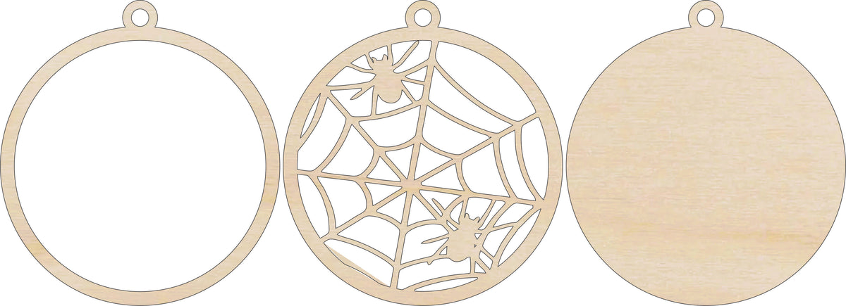 3D Ornament Spider 3 Pieces Laser Cut Out Unfinished ORN316 3D Ornament Spider 3 Pieces Laser Cut Out Unfinished ORN316