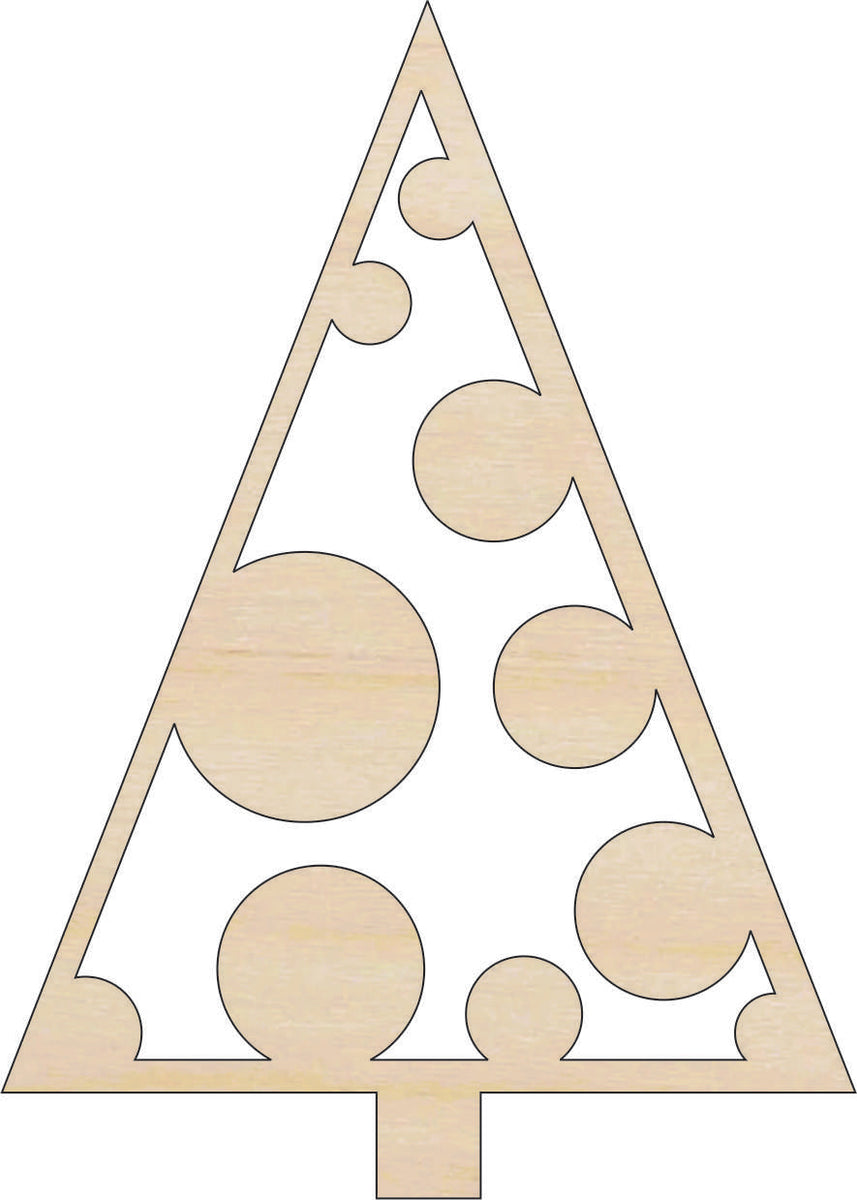 Tree - Laser Cut Out Unfinished Wood Craft Shape TRE139 Tree - Laser Cut Out Unfinished Wood Craft Shape TRE139