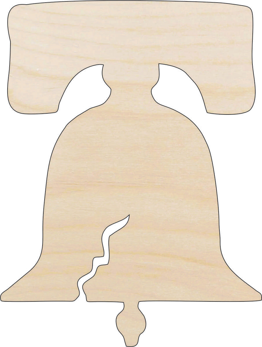USA Liberty Bell - Laser Cut Out Unfinished Wood Craft Shape 4TH14 USA Liberty Bell - Laser Cut Out Unfinished Wood Craft Shape 4TH14