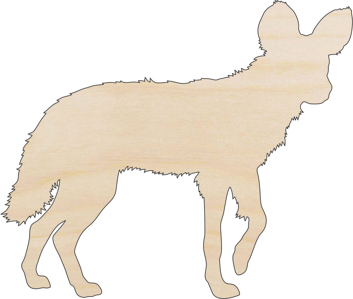 Coyote - Laser Cut Out Unfinished Wood Craft Shape ANML75 Coyote - Laser Cut Out Unfinished Wood Craft Shape ANML75