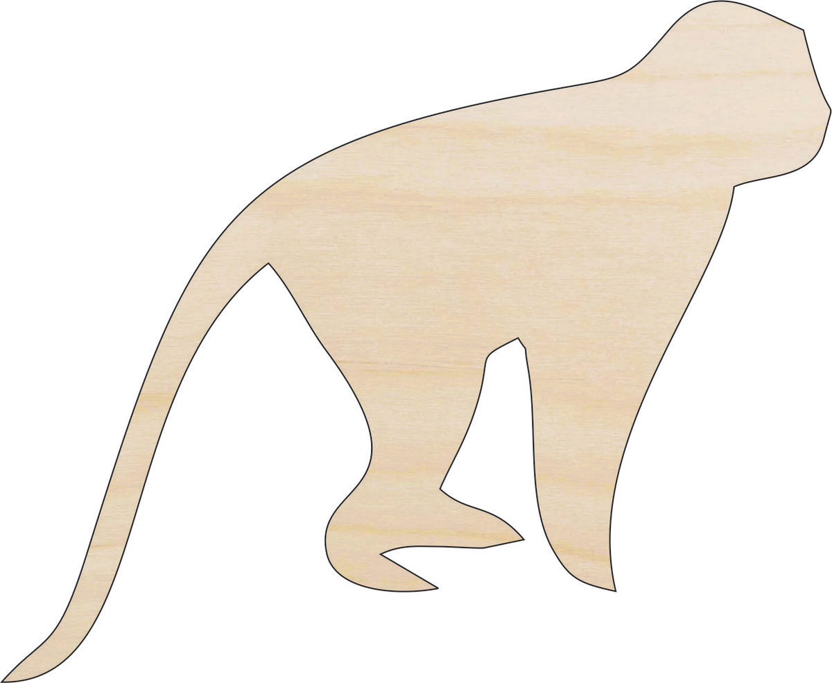 Ape Monkey - Laser Cut Out Unfinished Wood Craft Shape APE7 Ape Monkey - Laser Cut Out Unfinished Wood Craft Shape APE7