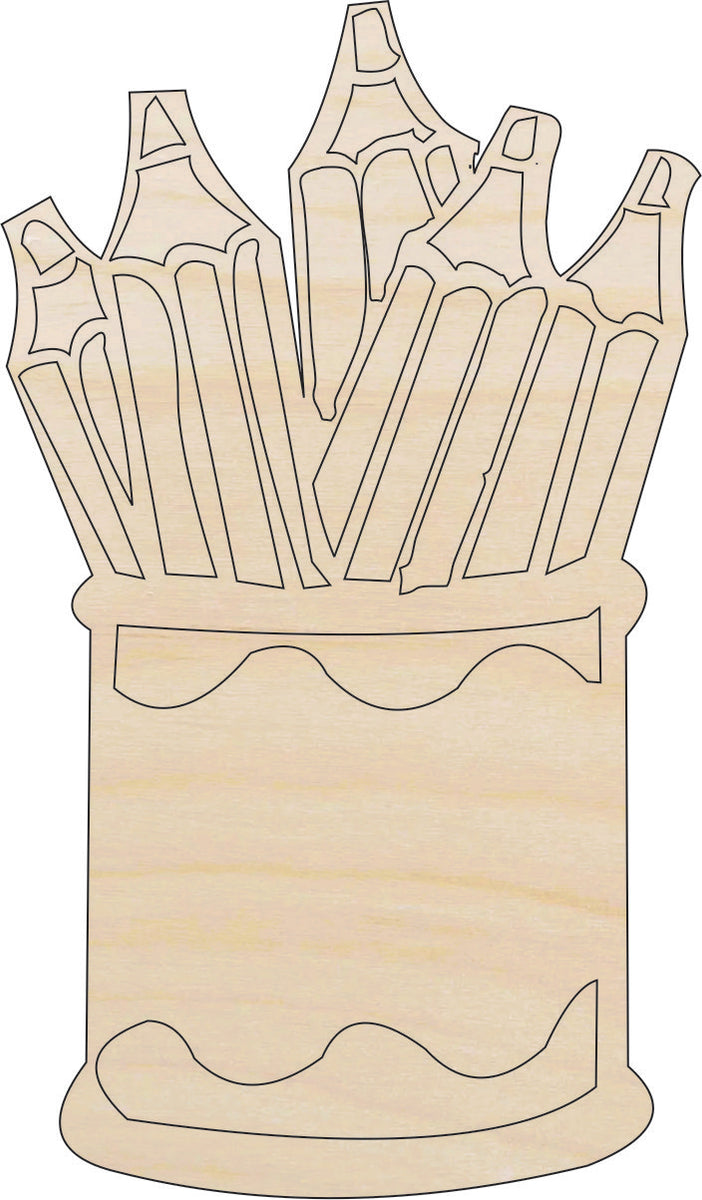 Art Crayons - Laser Cut Out Unfinished Wood Craft Shape ART10 Art Crayons - Laser Cut Out Unfinished Wood Craft Shape ART10