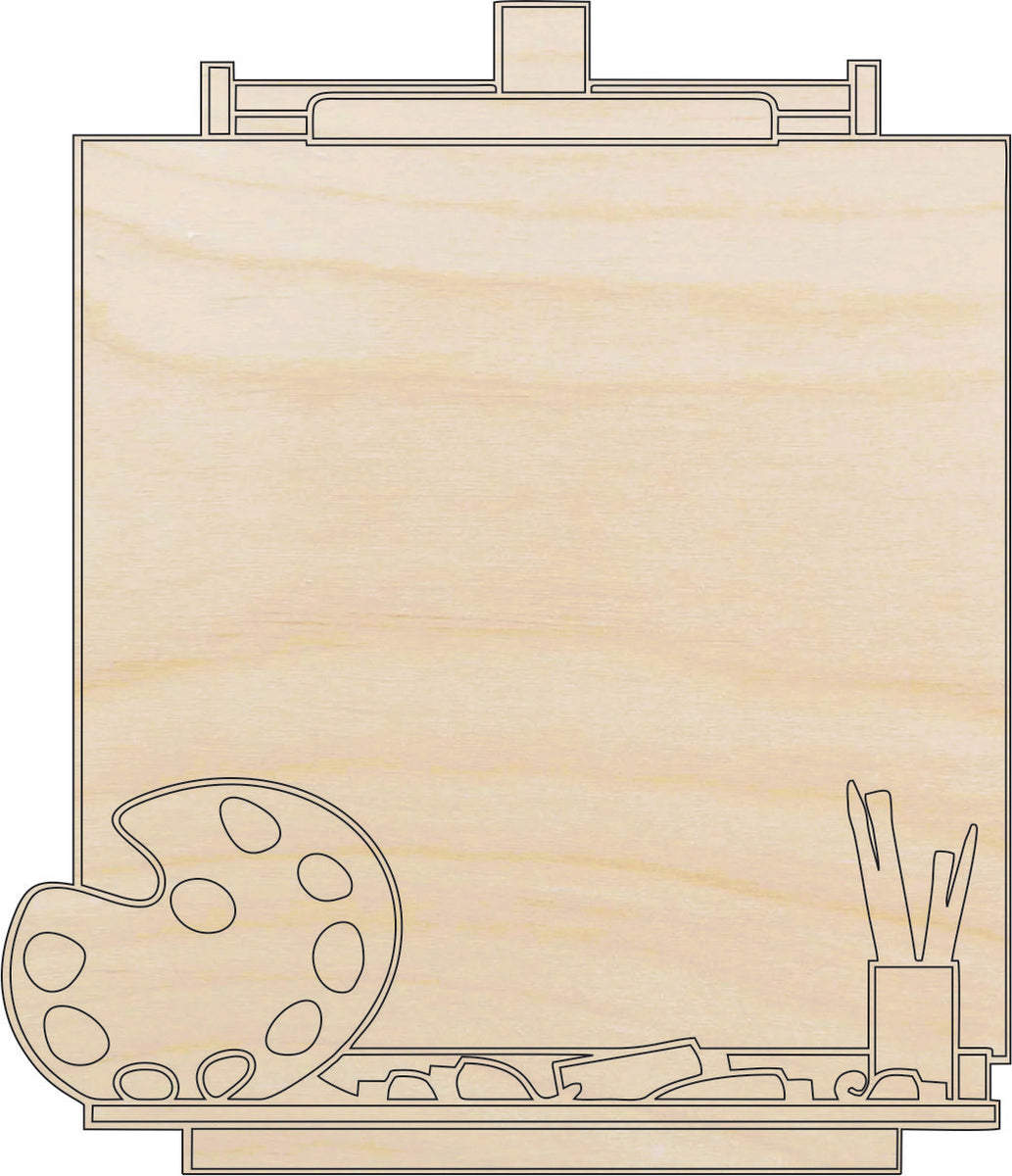 Art Easel - Laser Cut Out Unfinished Wood Craft Shape ART6