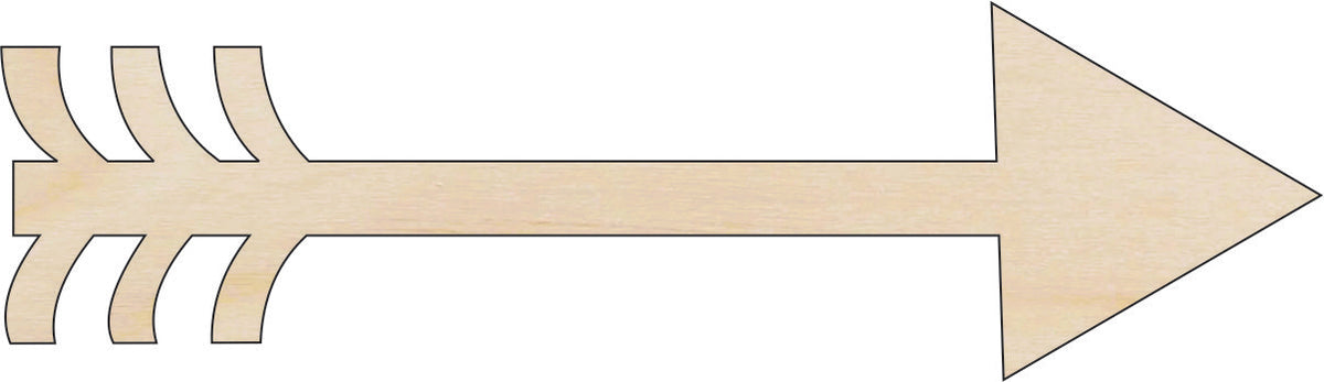 Arrow - Laser Cut Out Unfinished Wood Craft Shape ARW5 Arrow - Laser Cut Out Unfinished Wood Craft Shape ARW5