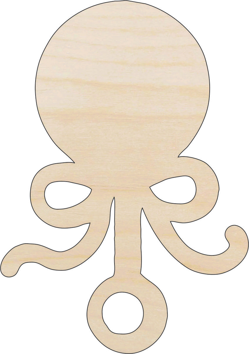 Baby Rattle - Laser Cut Out Unfinished Wood Craft Shape BBY33 Baby Rattle - Laser Cut Out Unfinished Wood Craft Shape BBY33
