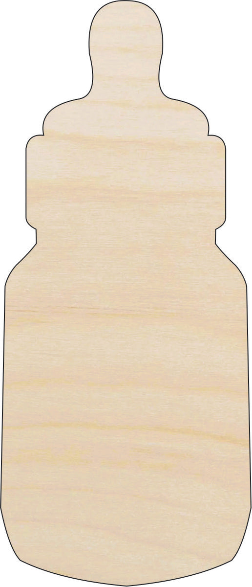 Baby Bottle - Laser Cut Out Unfinished Wood Craft Shape BBY45 Baby Bottle - Laser Cut Out Unfinished Wood Craft Shape BBY45