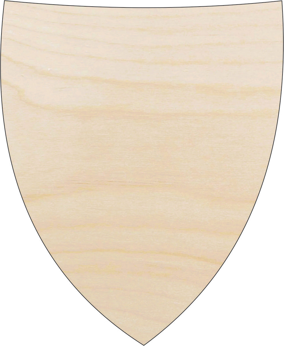 Badge Shield - Laser Cut Out Unfinished Wood Craft Shape BDG9 Badge Shield - Laser Cut Out Unfinished Wood Craft Shape BDG9