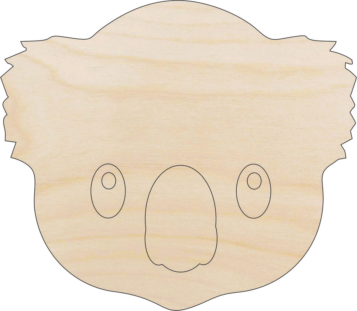 Bear Koala- Laser Cut Out Unfinished Wood Craft Shape BER4 Bear Koala- Laser Cut Out Unfinished Wood Craft Shape BER4