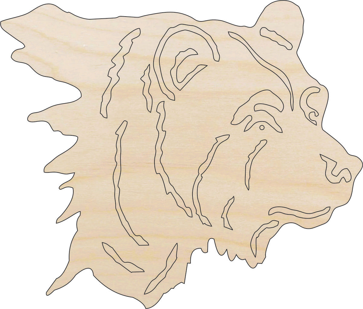 Bear - Laser Cut Out Unfinished Wood Craft Shape BER62 Bear - Laser Cut Out Unfinished Wood Craft Shape BER62
