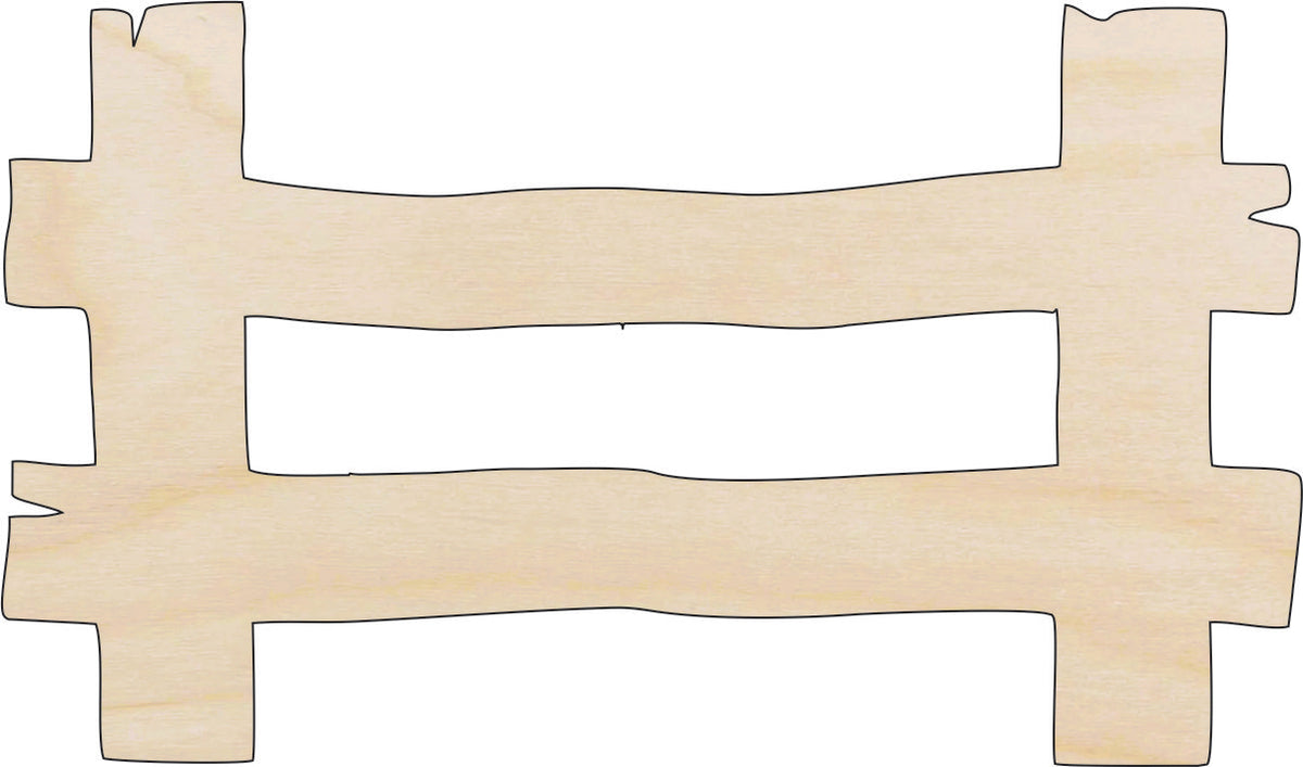 Building Fence - Laser Cut Out Unfinished Wood Craft Shape BLD70 Building Fence - Laser Cut Out Unfinished Wood Craft Shape BLD70