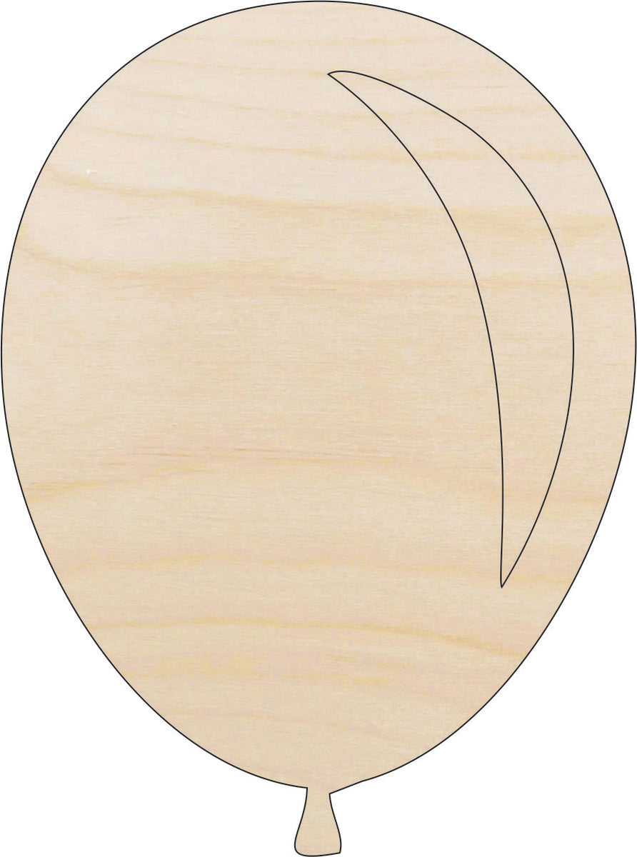 Balloon - Laser Cut Out Unfinished Wood Craft Shape BLN10 Balloon - Laser Cut Out Unfinished Wood Craft Shape BLN10