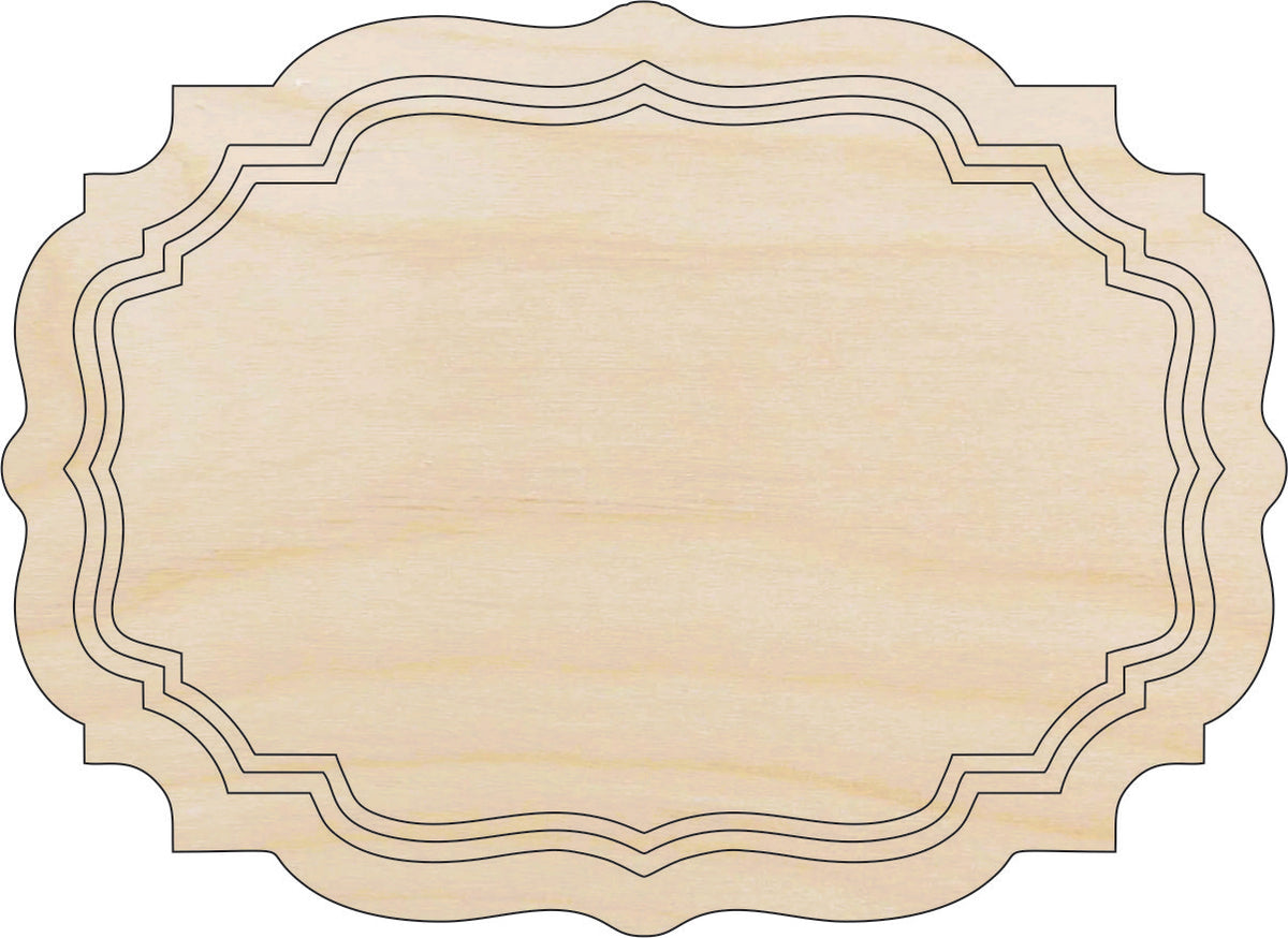 Plaque - Laser Cut Out Unfinished Wood Craft Shape BNR53 Plaque - Laser Cut Out Unfinished Wood Craft Shape BNR53