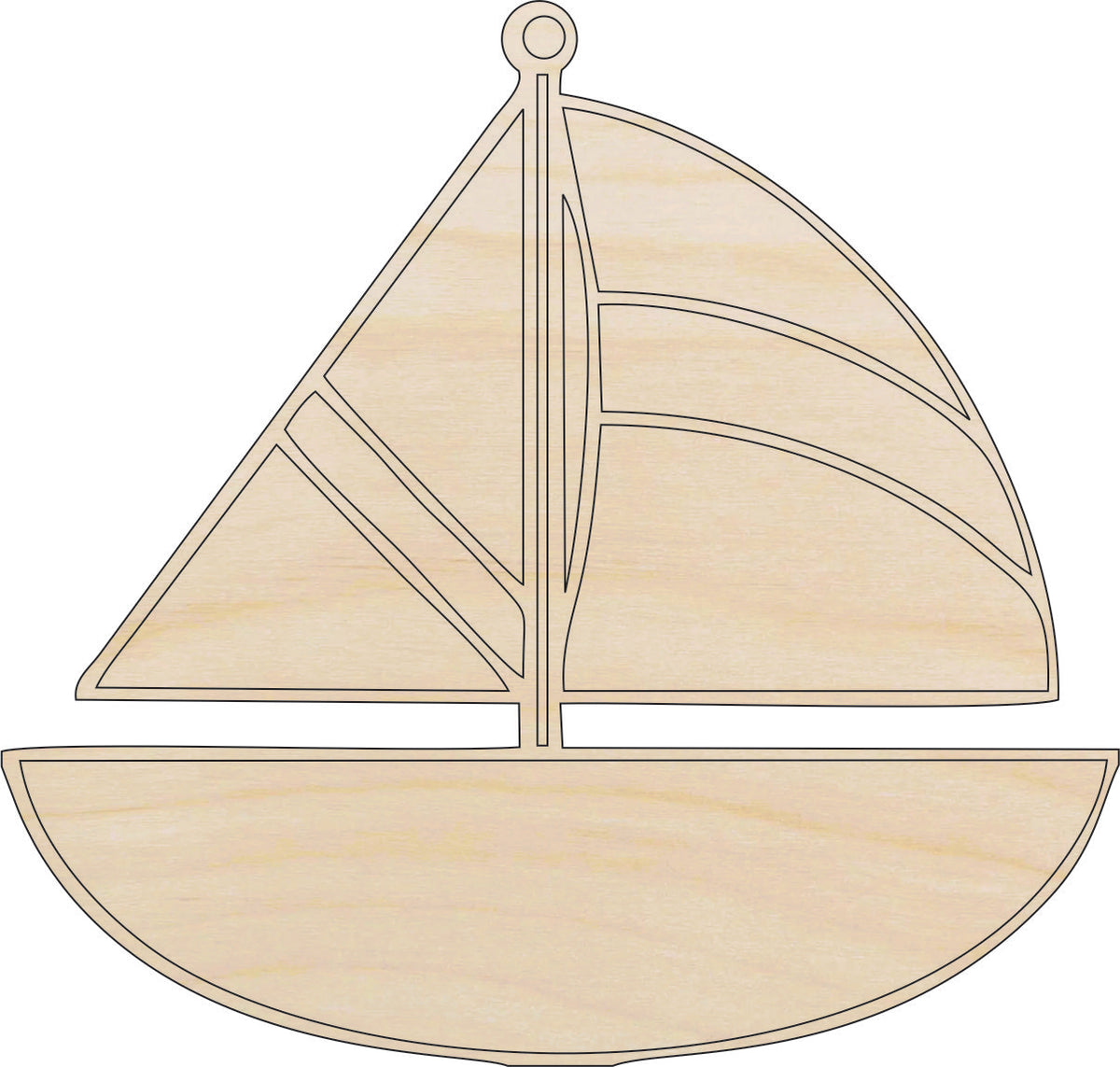 Boat - Laser Cut Out Unfinished Wood Craft Shape BOT39