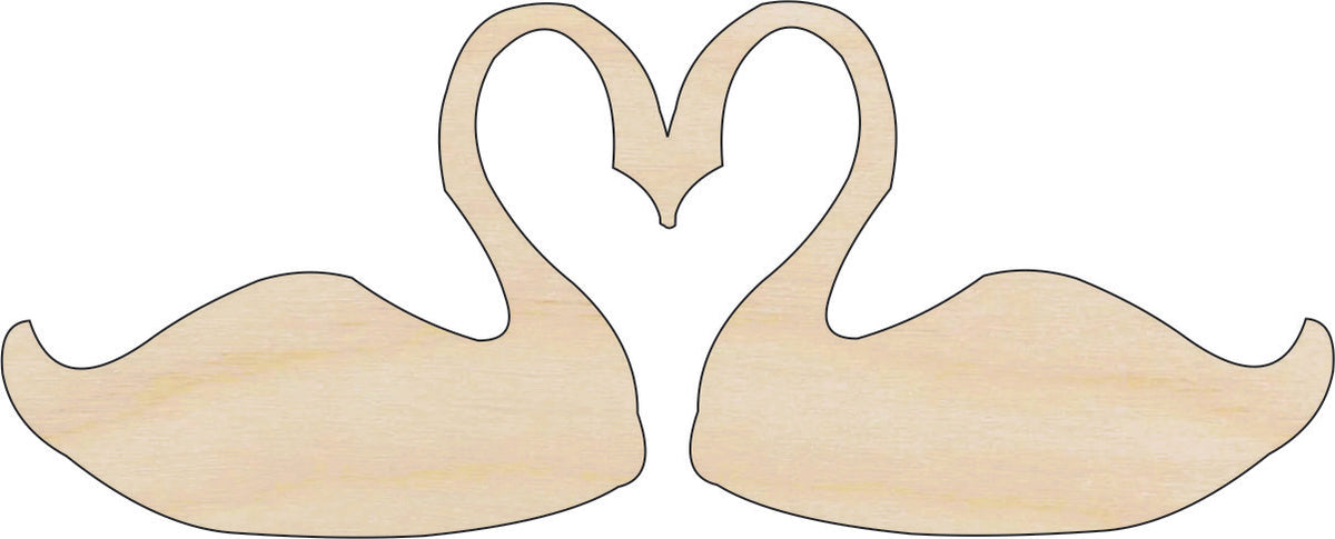 Bird Swan - Laser Cut Out Unfinished Wood Craft Shape BRD130 Bird Swan - Laser Cut Out Unfinished Wood Craft Shape BRD130