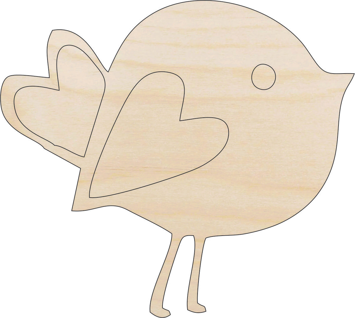 Bird - Laser Cut Out Unfinished Wood Craft Shape BRD150 Bird - Laser Cut Out Unfinished Wood Craft Shape BRD150