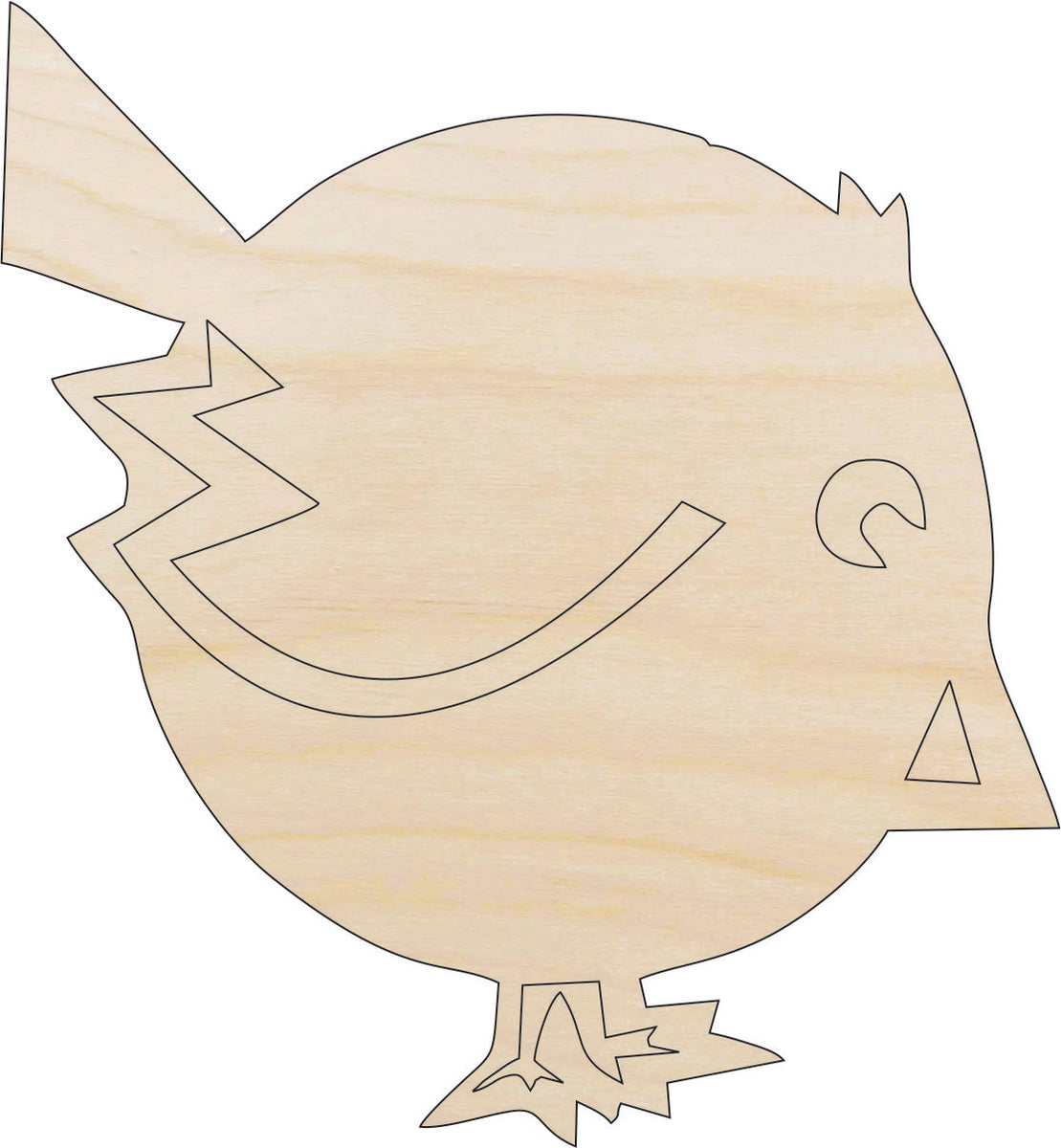Bird - Laser Cut Out Unfinished Wood Craft Shape BRD218 Bird - Laser Cut Out Unfinished Wood Craft Shape BRD218