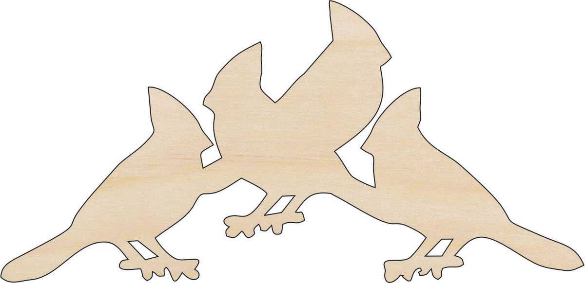 Bird Cardinal - Laser Cut Out Unfinished Wood Craft Shape BRD220 Bird Cardinal - Laser Cut Out Unfinished Wood Craft Shape BRD220