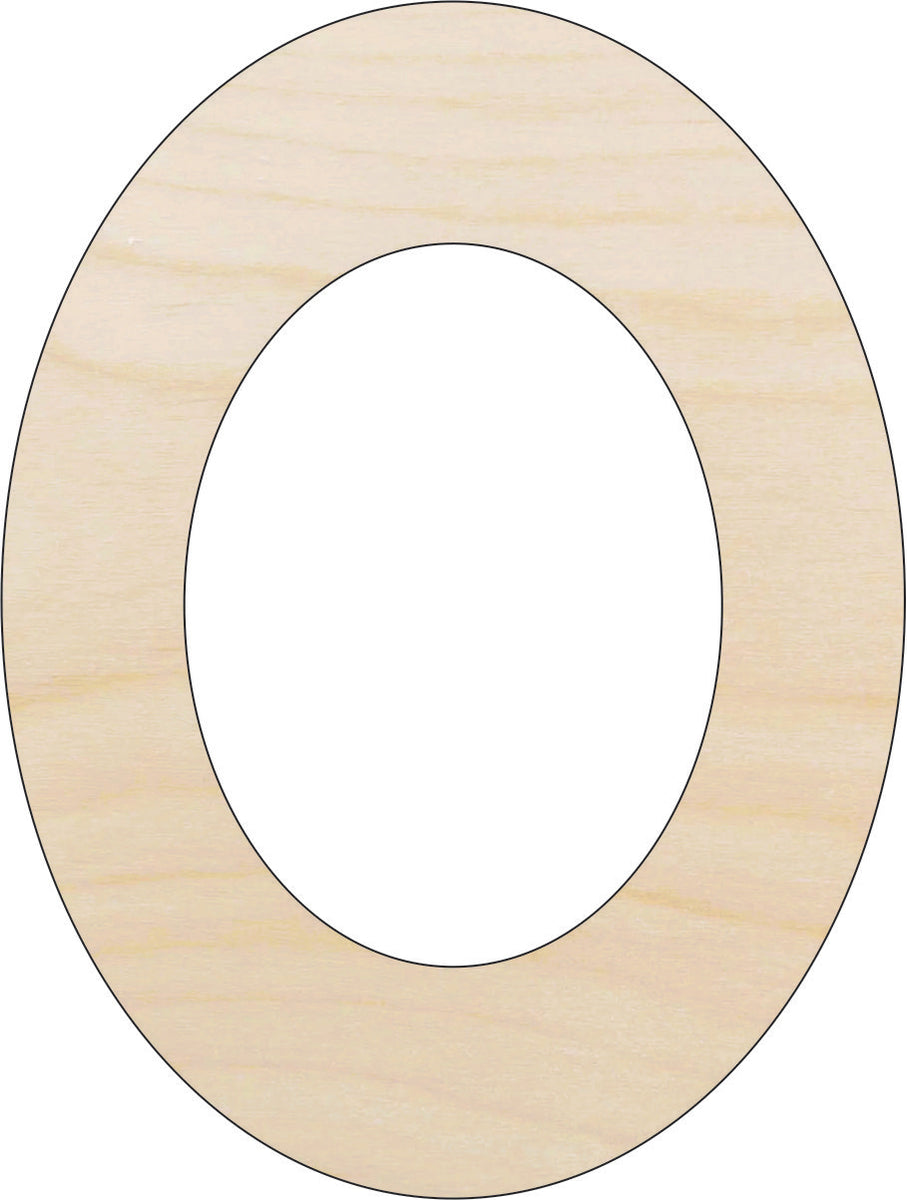 Oval - Laser Cut Out Unfinished Wood Craft Shape BSC5 Oval - Laser Cut Out Unfinished Wood Craft Shape BSC5