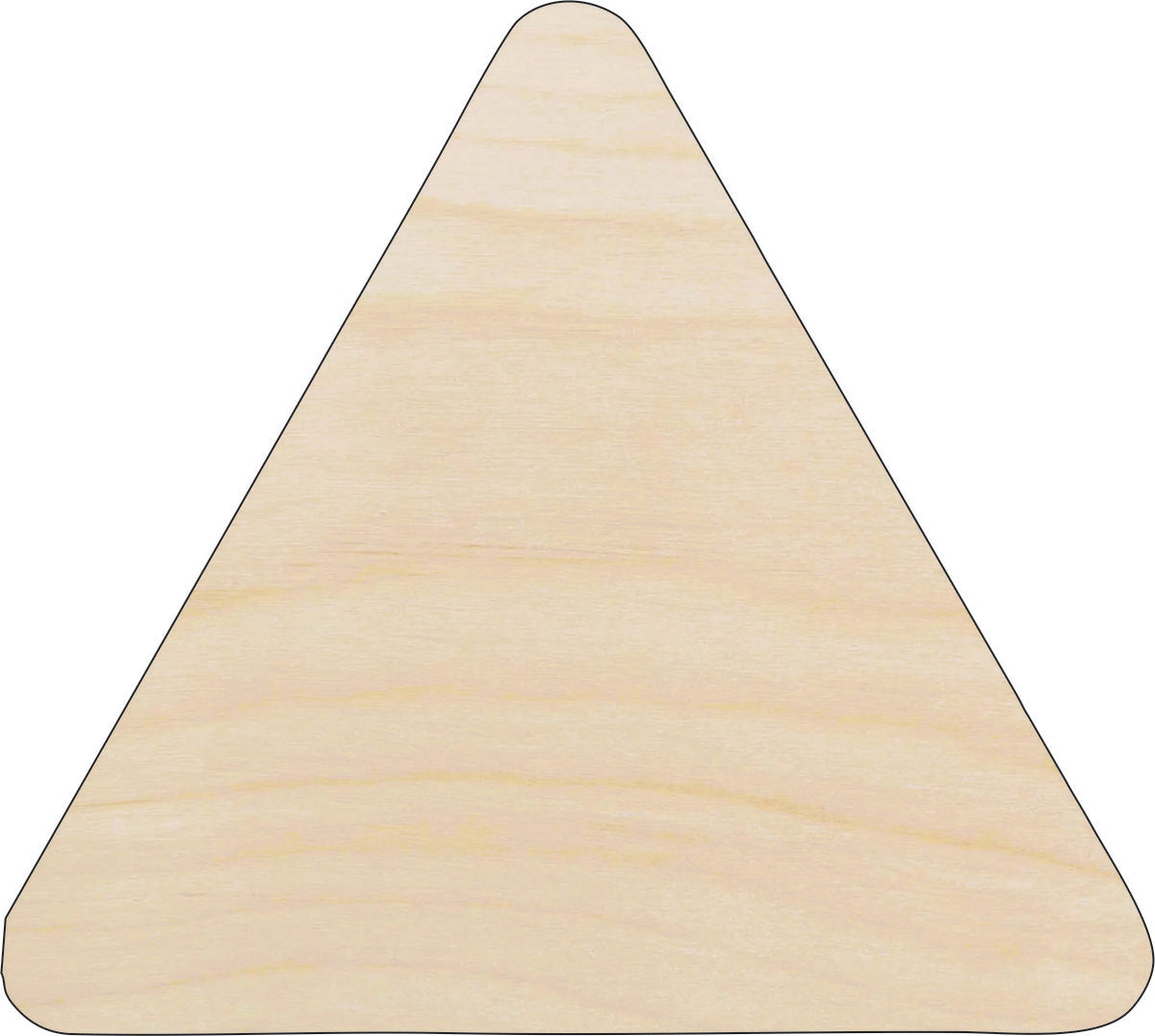 Triangle - Laser Cut Out Unfinished Wood Craft Shape BSC6 Triangle - Laser Cut Out Unfinished Wood Craft Shape BSC6