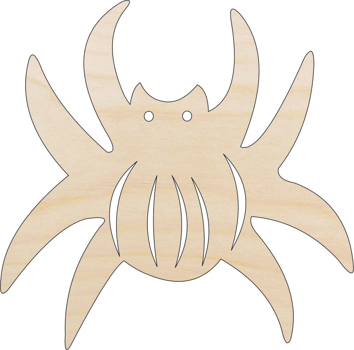 Spider - Laser Cut Out Unfinished Wood Craft Shape BUG106 Spider - Laser Cut Out Unfinished Wood Craft Shape BUG106