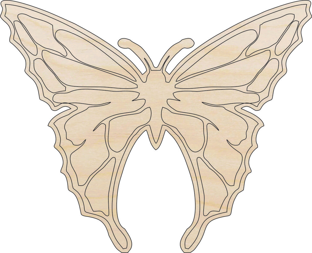 Butterfly - Laser Cut Out Unfinished Wood Craft Shape BUG12 Butterfly - Laser Cut Out Unfinished Wood Craft Shape BUG12