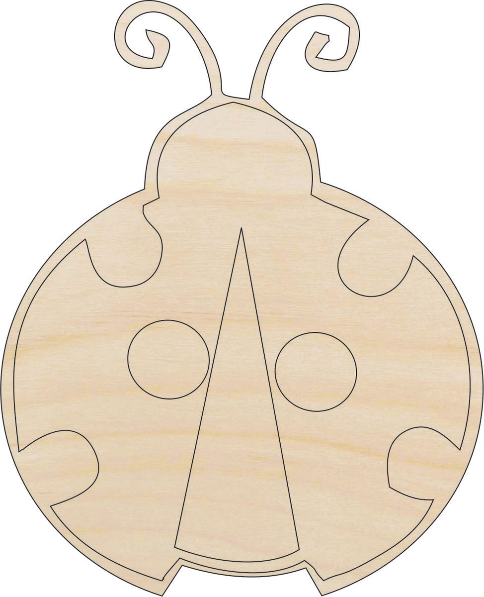 Ladybug - Laser Cut Out Unfinished Wood Craft Shape BUG17 Ladybug - Laser Cut Out Unfinished Wood Craft Shape BUG17