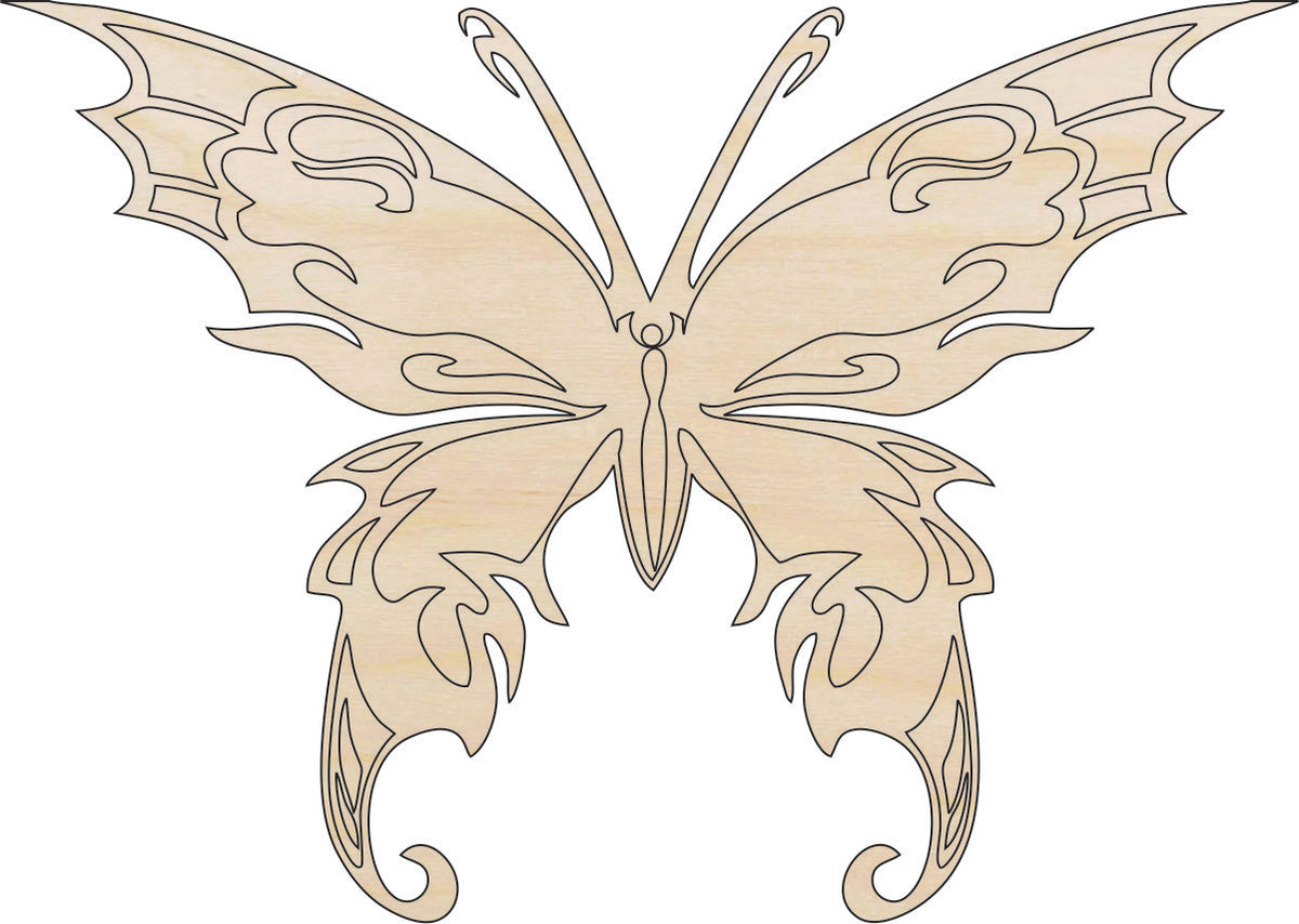 Butterfly - Laser Cut Out Unfinished Wood Craft Shape BUG33 Butterfly - Laser Cut Out Unfinished Wood Craft Shape BUG33