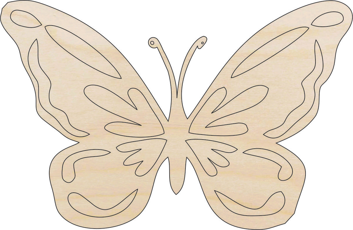 Butterfly - Laser Cut Out Unfinished Wood Craft Shape BUG34 Butterfly - Laser Cut Out Unfinished Wood Craft Shape BUG34