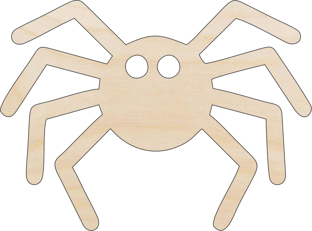 Spider - Laser Cut Out Unfinished Wood Craft Shape BUG82 Spider - Laser Cut Out Unfinished Wood Craft Shape BUG82