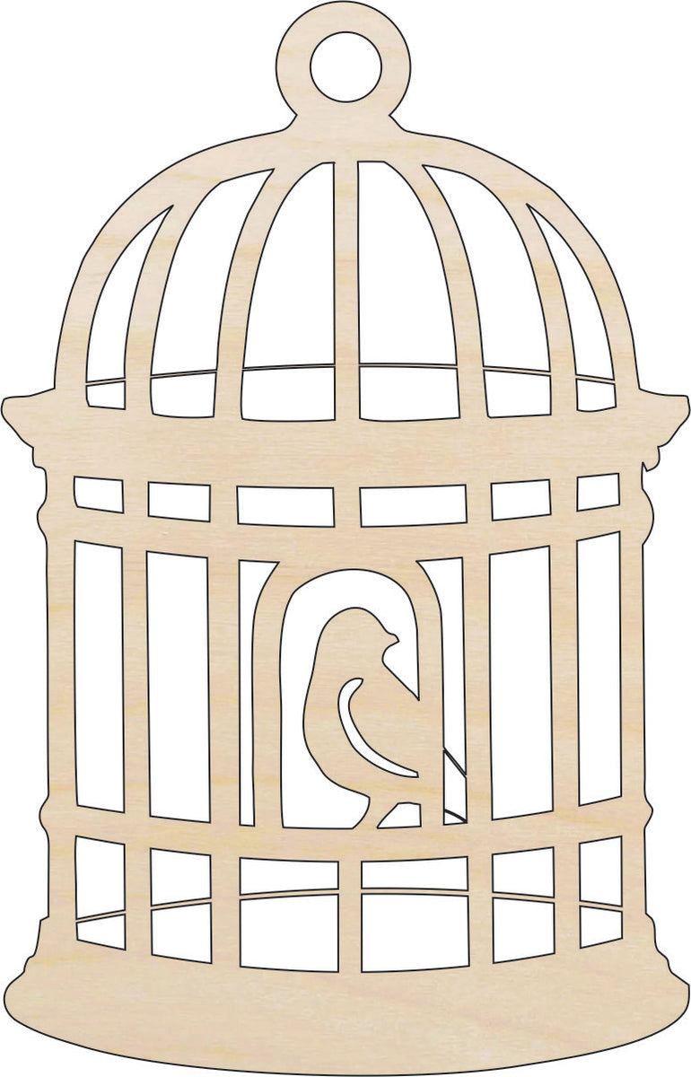 Birdcage - Laser Cut Out Unfinished Wood Craft Shape CAG2