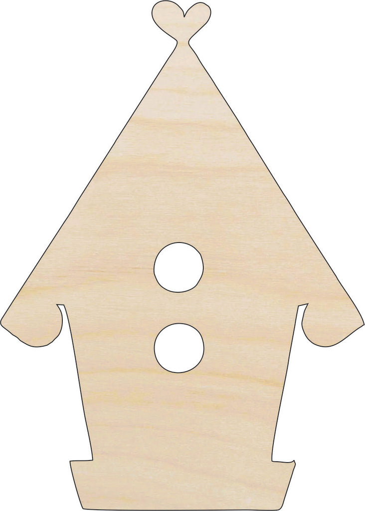 Birdhouse - Laser Cut Out Unfinished Wood Craft Shape CAG9