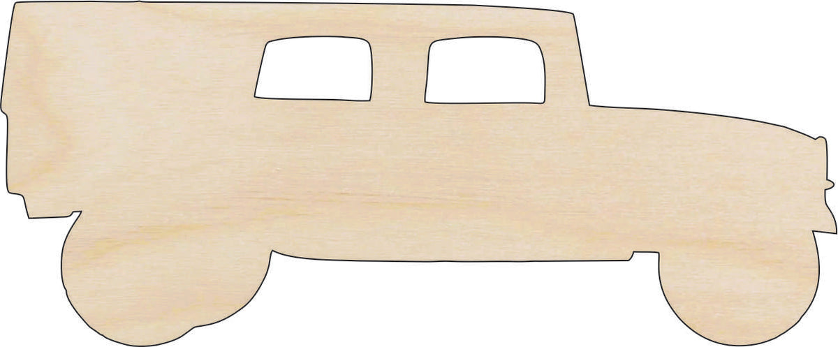 Military Truck - Laser Cut Out Unfinished Wood Craft Shape CAR8