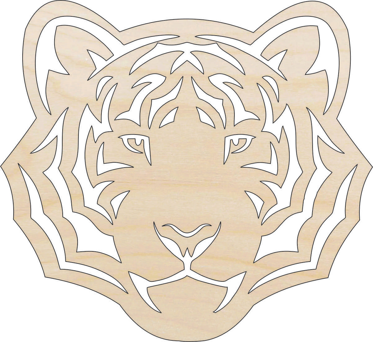 Cat Tiger - Laser Cut Out Unfinished Wood Craft Shape CAT193 Cat Tiger - Laser Cut Out Unfinished Wood Craft Shape CAT193