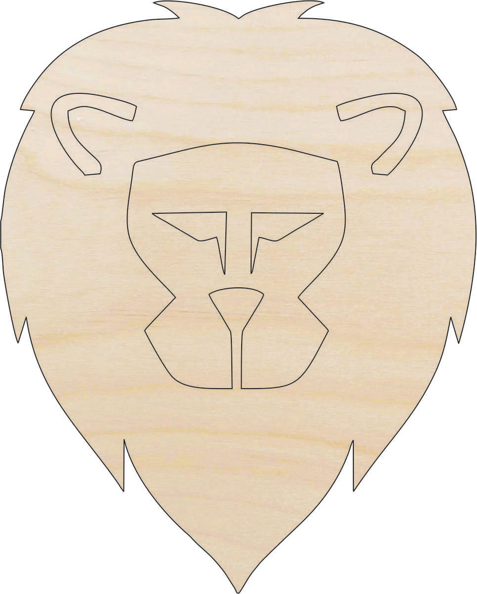 Cat Lion - Laser Cut Out Unfinished Wood Craft Shape CAT53 Cat Lion - Laser Cut Out Unfinished Wood Craft Shape CAT53