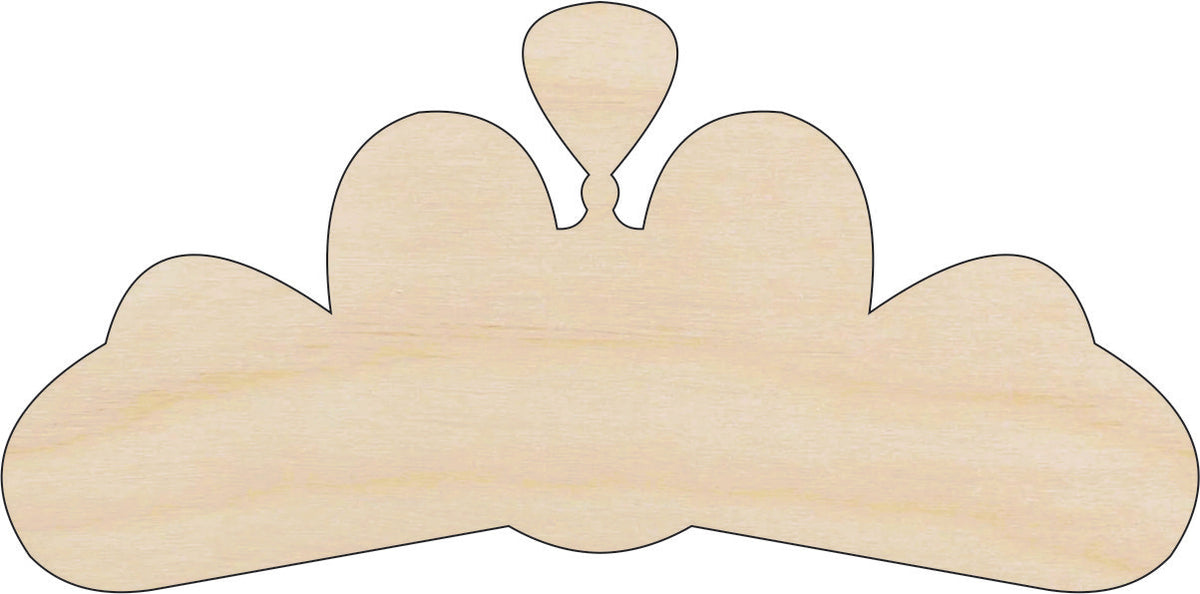 Crown - Laser Cut Out Unfinished Wood Craft Shape CLT100 Crown - Laser Cut Out Unfinished Wood Craft Shape CLT100