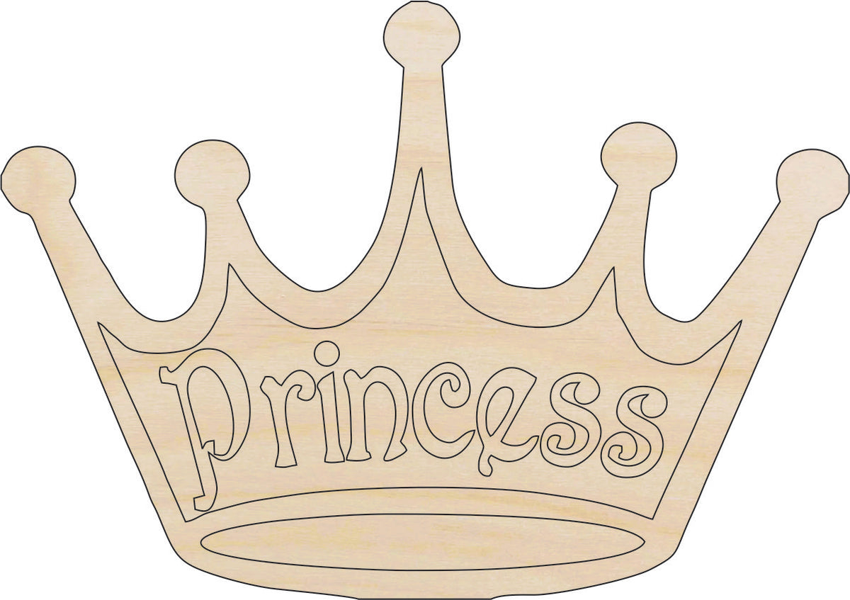 Word Crown - Laser Cut Out Unfinished Wood Craft Shape CLT20 Word Crown - Laser Cut Out Unfinished Wood Craft Shape CLT20