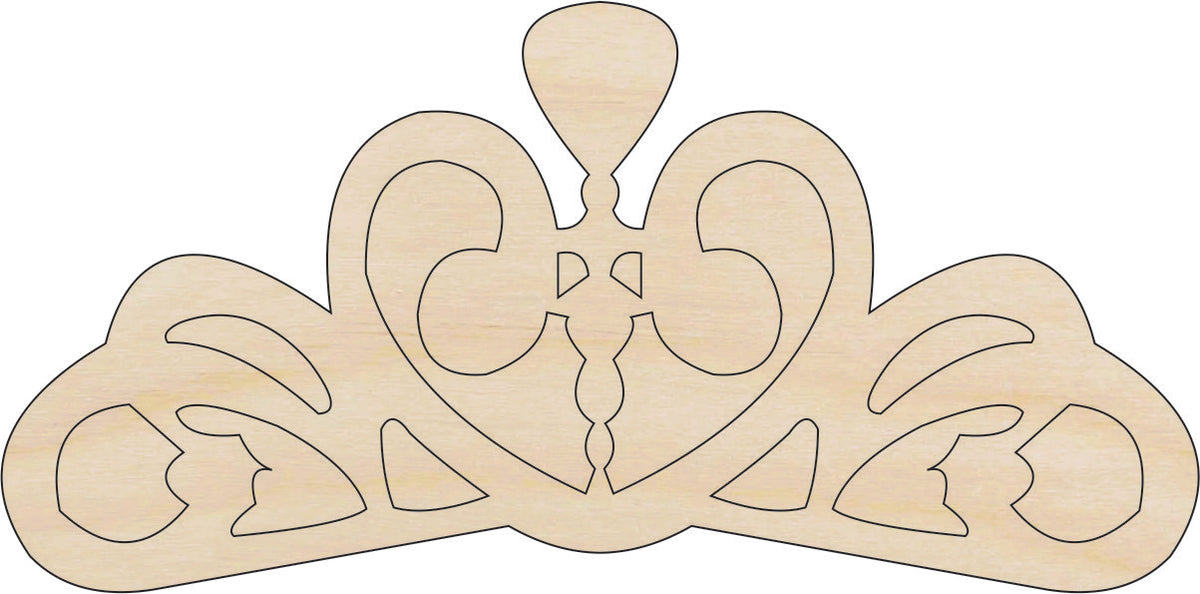 Crown - Laser Cut Out Unfinished Wood Craft Shape CLT79 Crown - Laser Cut Out Unfinished Wood Craft Shape CLT79