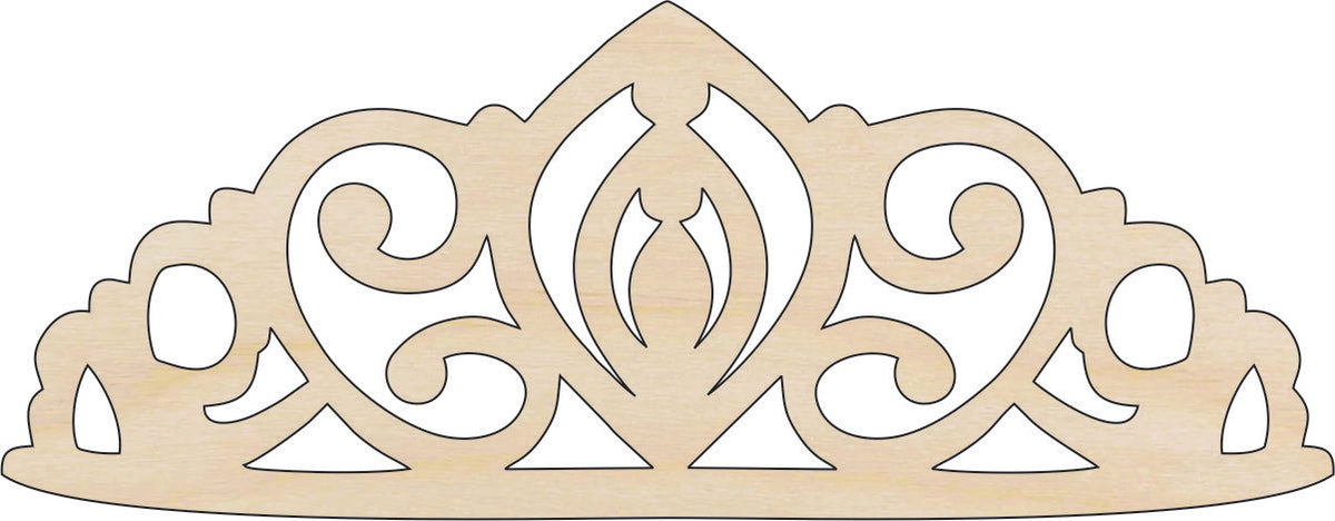 Crown - Laser Cut Out Unfinished Wood Craft Shape CLT7 Crown - Laser Cut Out Unfinished Wood Craft Shape CLT7