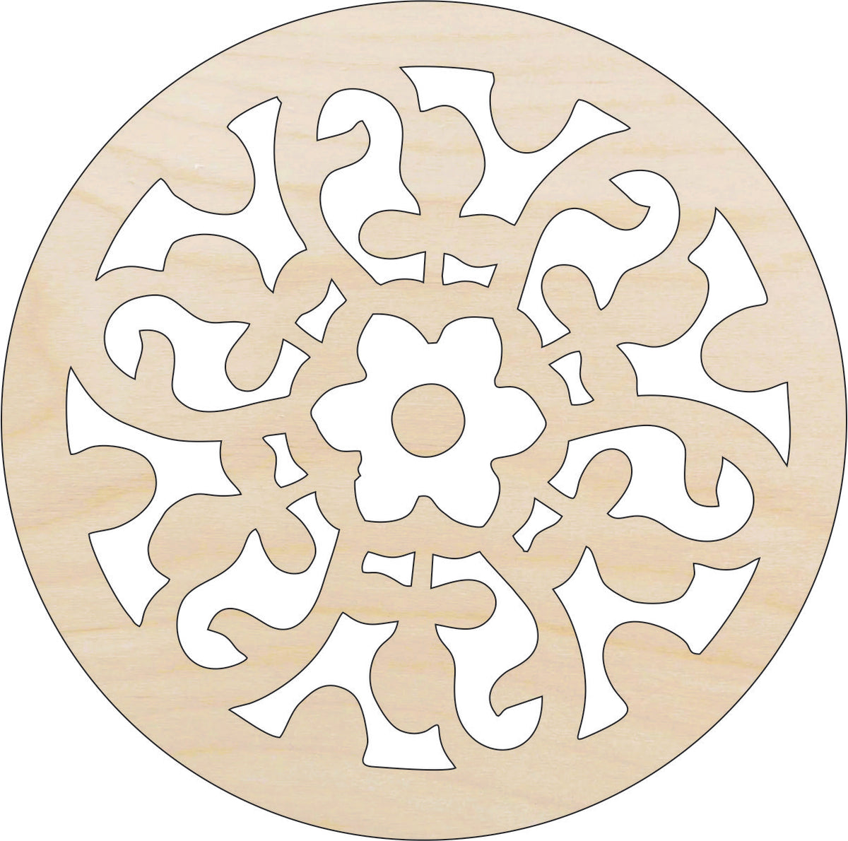 Design Flower - Laser Cut Out Unfinished Wood Craft Shape CSTR22 Design Flower - Laser Cut Out Unfinished Wood Craft Shape CSTR22