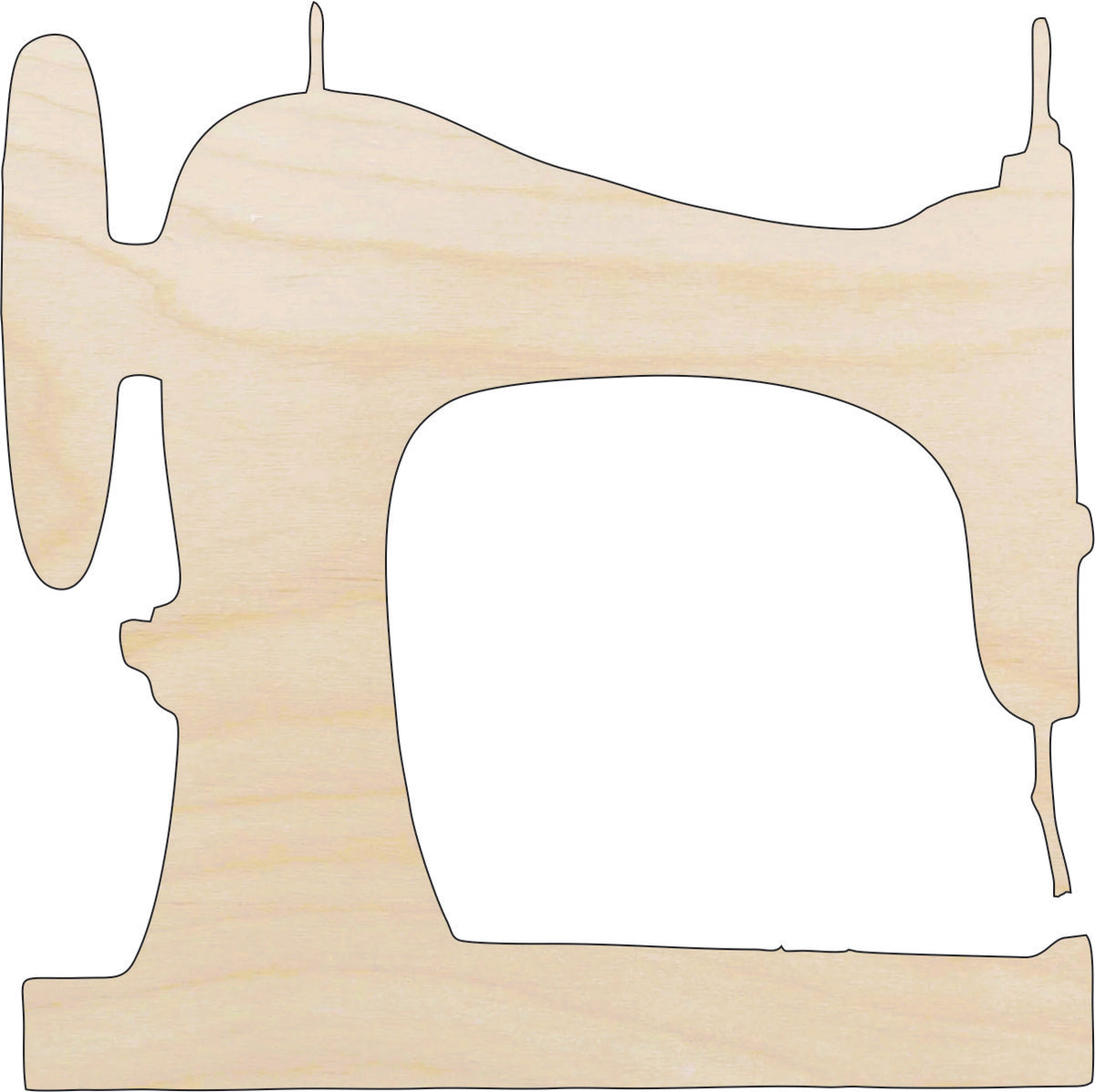 Decor Sewing Machine - Laser Cut Out Unfinished Wood Craft Shape DCR32 Decor Sewing Machine - Laser Cut Out Unfinished Wood Craft Shape DCR32