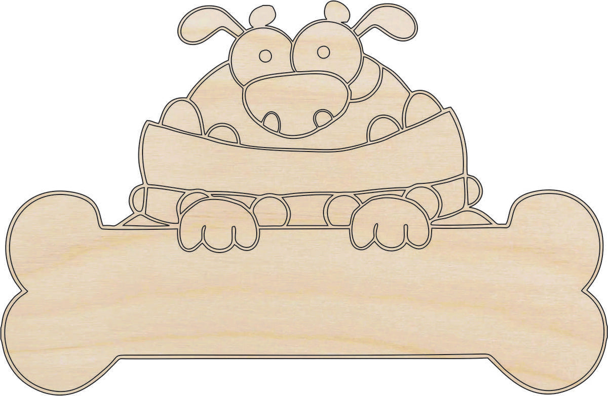 Dog - Laser Cut Out Unfinished Wood Craft Shape DOG74 Dog - Laser Cut Out Unfinished Wood Craft Shape DOG74