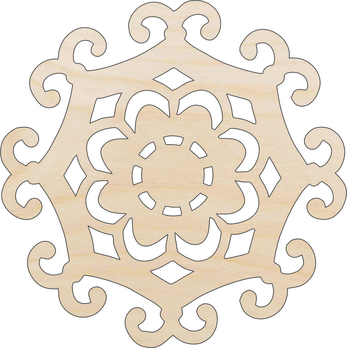 Design - Laser Cut Out Unfinished Wood Craft Shape DSN21 Design - Laser Cut Out Unfinished Wood Craft Shape DSN21