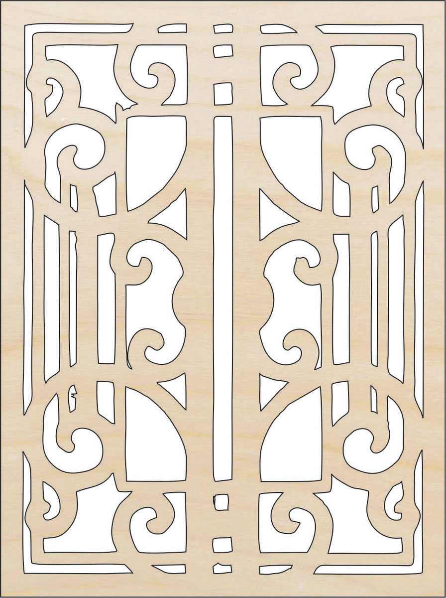 Design - Laser Cut Out Unfinished Wood Craft Shape DSN4 Design - Laser Cut Out Unfinished Wood Craft Shape DSN4