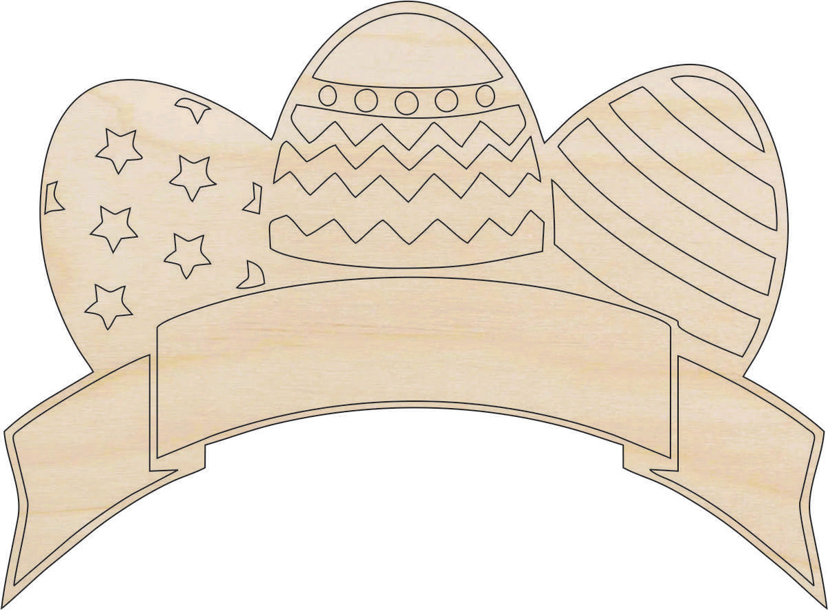 Easter Egg - Laser Cut Out Unfinished Wood Craft Shape ESR24 Easter Egg - Laser Cut Out Unfinished Wood Craft Shape ESR24