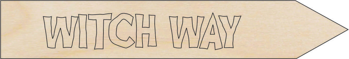 Sign Halloween - Laser Cut Out Unfinished Wood Craft Shape FAL207 Sign Halloween - Laser Cut Out Unfinished Wood Craft Shape FAL207