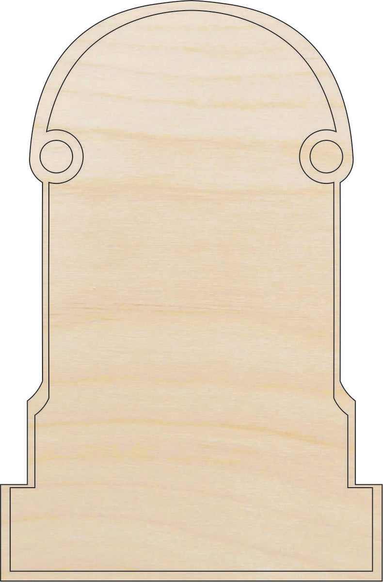 Tombstone - Laser Cut Out Unfinished Wood Craft Shape FAL228 Tombstone - Laser Cut Out Unfinished Wood Craft Shape FAL228