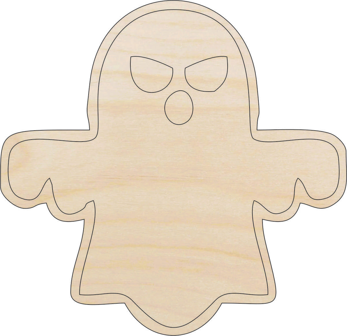 Ghost - Laser Cut Out Unfinished Wood Craft Shape FAL250 Ghost - Laser Cut Out Unfinished Wood Craft Shape FAL250